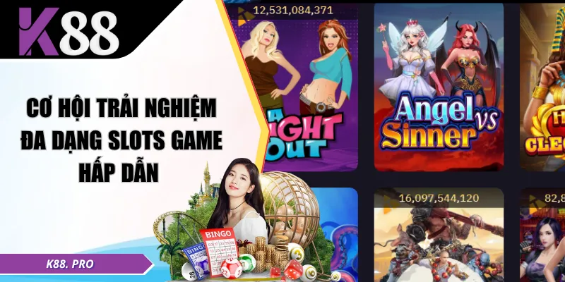 Cơ hội trải nghiệm đa dạng slots game hấp dẫn 